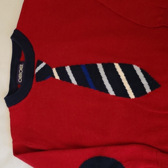 CHEROKEE Boys Tie Sweater - Picture 4 of 6